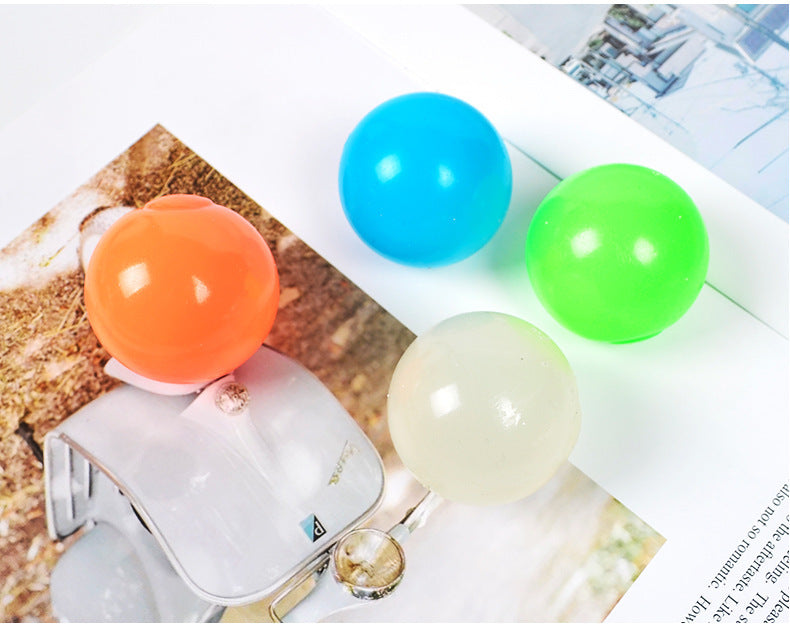 **Glow-in-the-Dark Sticky Ball – Fun Wall & Party Squeeze Toy**