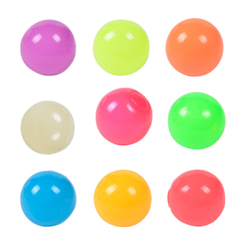 **Glow-in-the-Dark Sticky Ball – Fun Wall & Party Squeeze Toy**