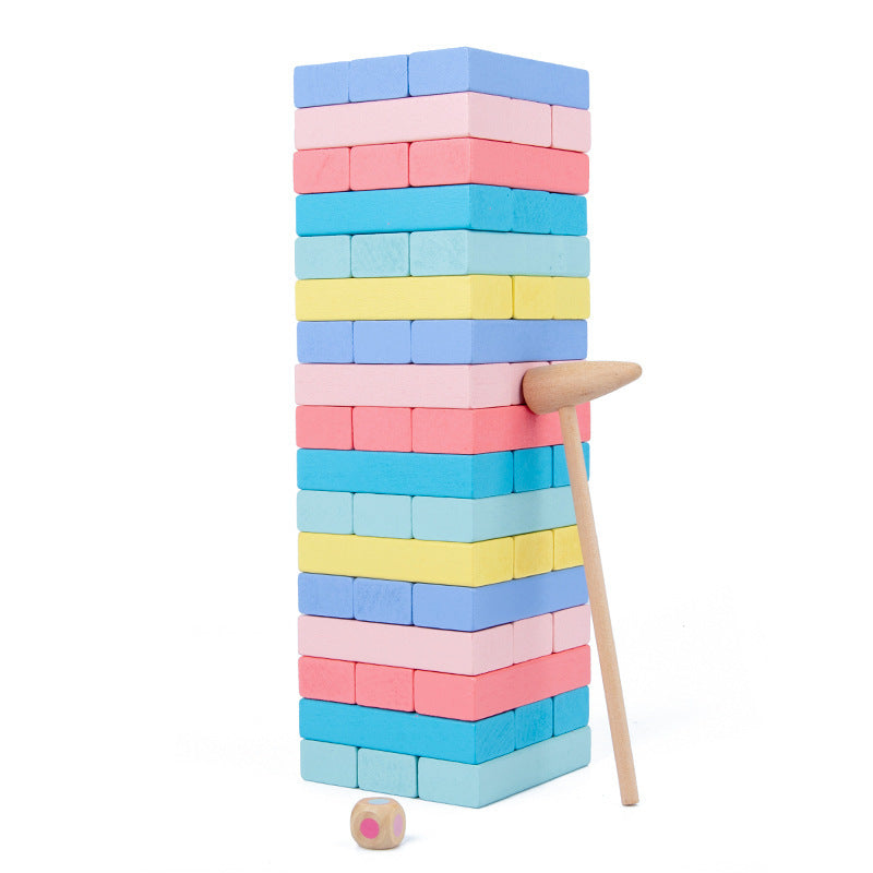 **Wooden Numerical Jenga – Puzzle Brick Building Game for Kids**