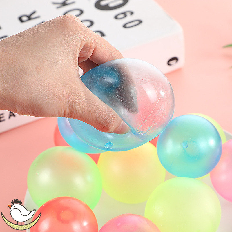 **Glow-in-the-Dark Sticky Ball – Fun Wall & Party Squeeze Toy**