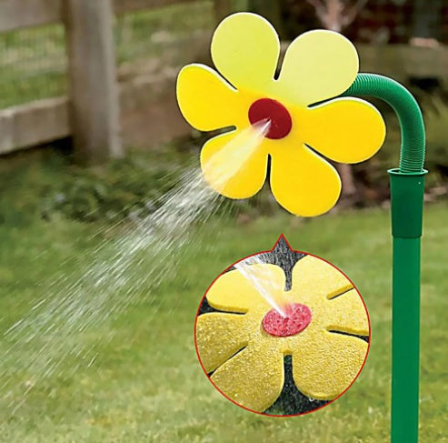 **Sunflower Garden Sprinkler – Adjustable Plastic Lawn & Garden Tool**