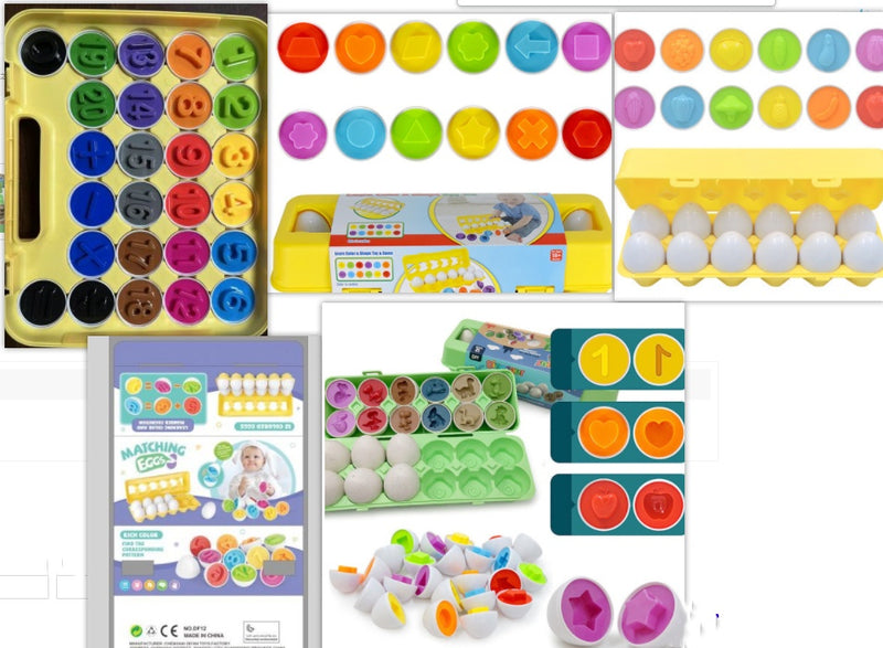 **Montessori Egg Toy – Shape Matching Educational Game for Kids & Toddlers**