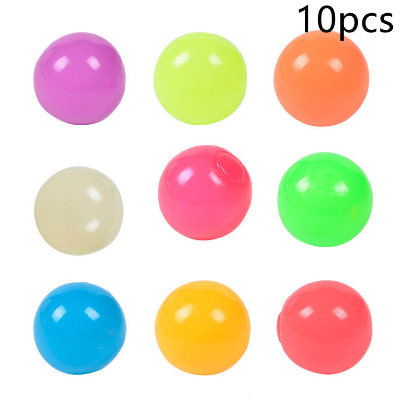 **Glow-in-the-Dark Sticky Ball – Fun Wall & Party Squeeze Toy**