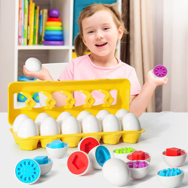 **Montessori Egg Toy – Shape Matching Educational Game for Kids & Toddlers**