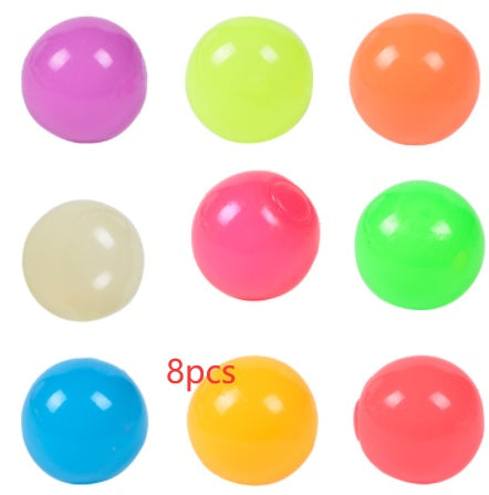 **Glow-in-the-Dark Sticky Ball – Fun Wall & Party Squeeze Toy**