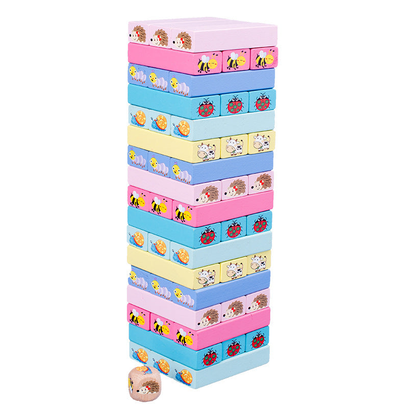 **Wooden Numerical Jenga – Puzzle Brick Building Game for Kids**