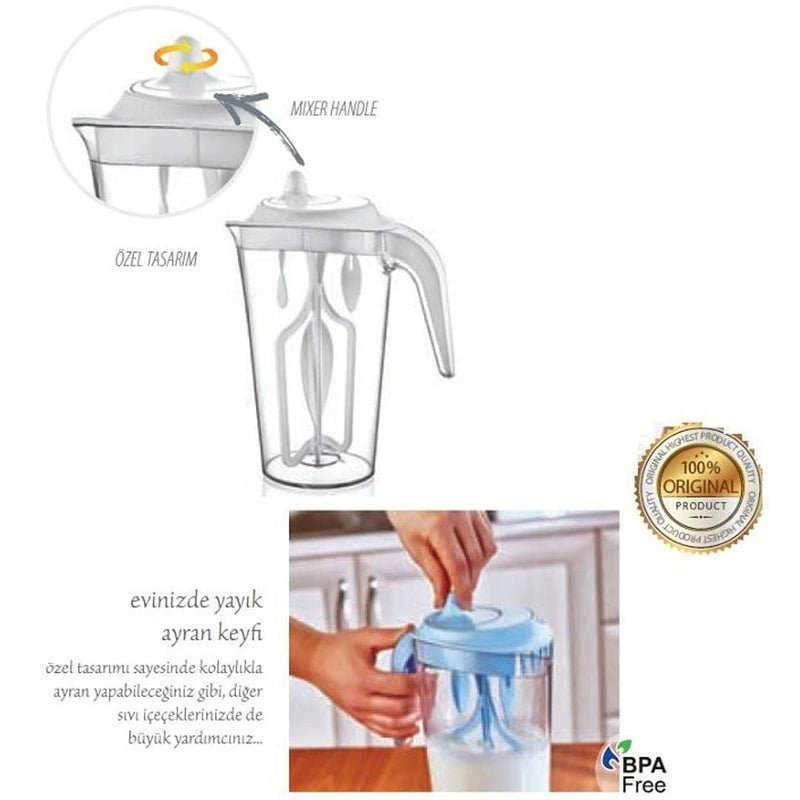BPA-free plastic pitcher safe for everyday drink mixing