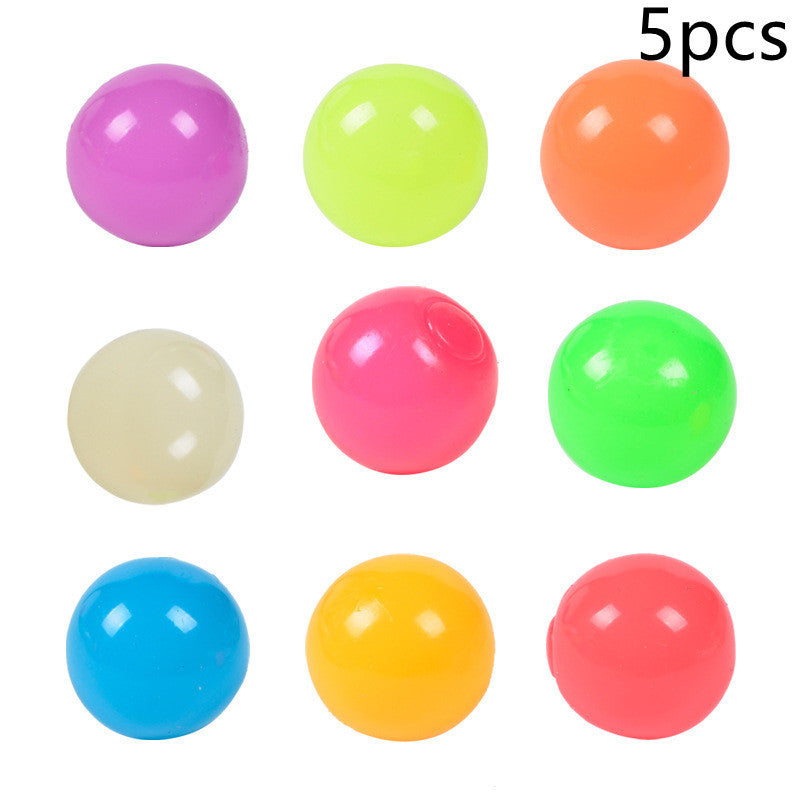 **Glow-in-the-Dark Sticky Ball – Fun Wall & Party Squeeze Toy**