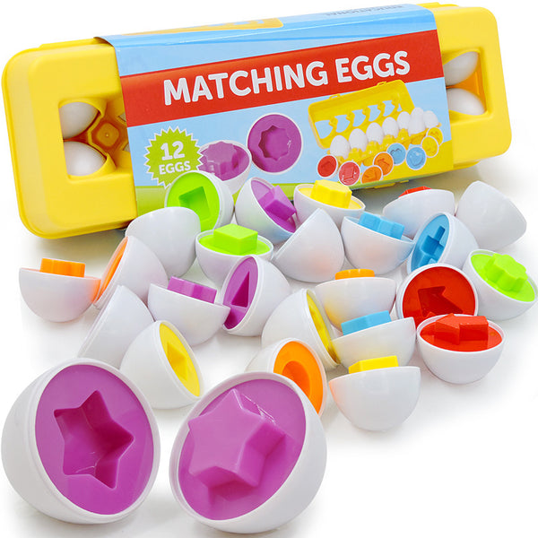 **Montessori Egg Toy – Shape Matching Educational Game for Kids & Toddlers**