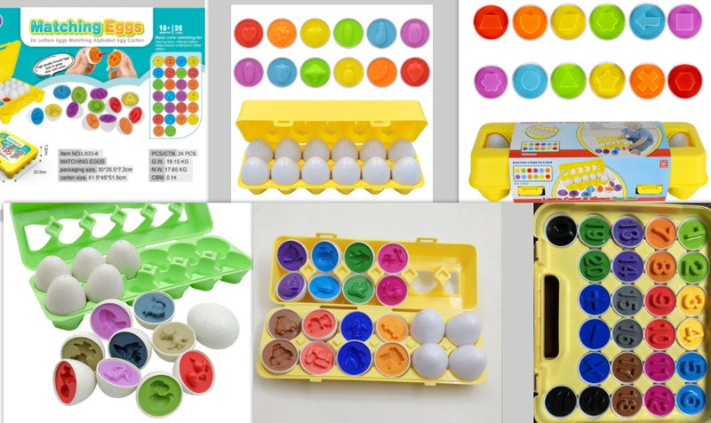 **Montessori Egg Toy – Shape Matching Educational Game for Kids & Toddlers**