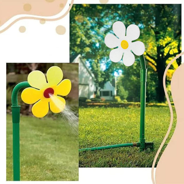 **Sunflower Garden Sprinkler – Adjustable Plastic Lawn & Garden Tool**