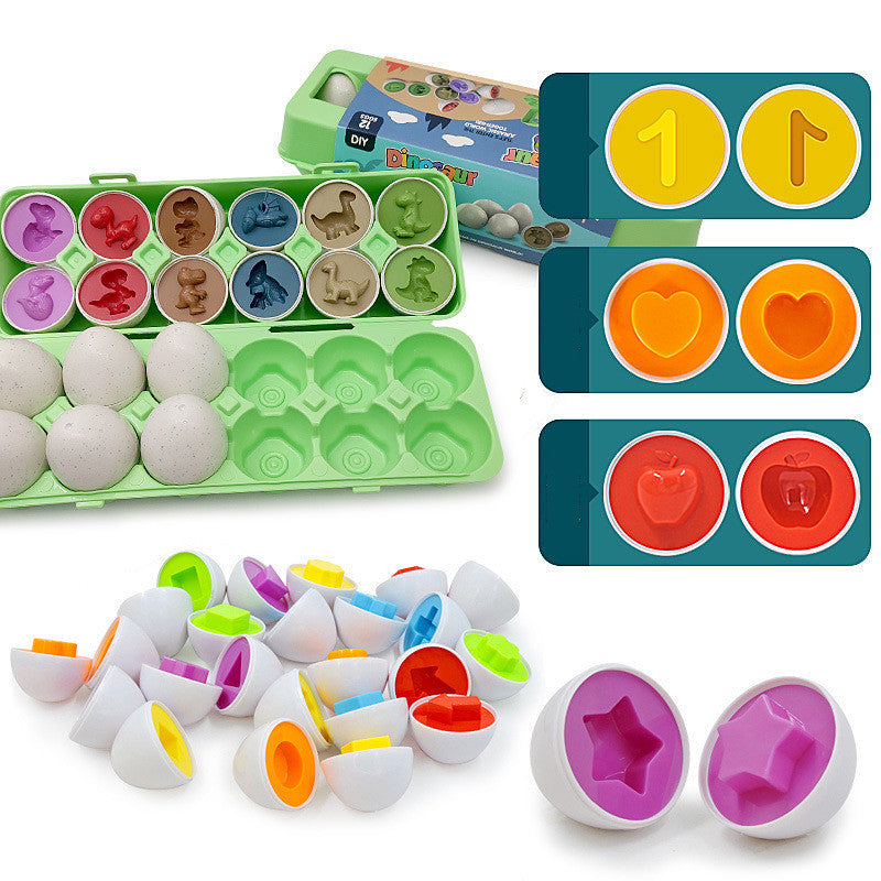 **Montessori Egg Toy – Shape Matching Educational Game for Kids & Toddlers**